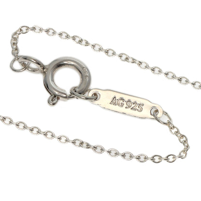 TIFFANY&Co.   Necklace Double Heart Tag Mini Enamel Silver Ladies