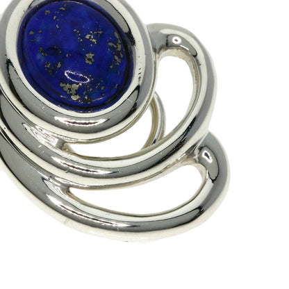 TIFFANY&Co. Lapis Lazuli & Azure stone Earring Silver Ladies [Used]