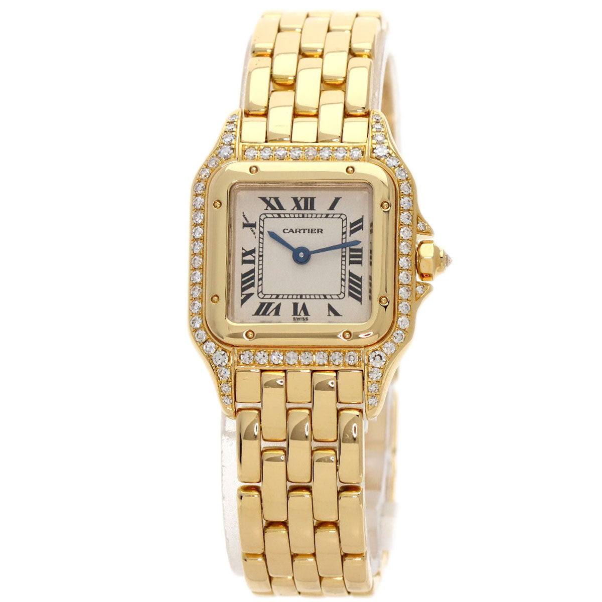 CARTIER PANTHERE SM Bezel Diamond Watches  K18 Yellow Gold/18K Yellow Gold Ladies