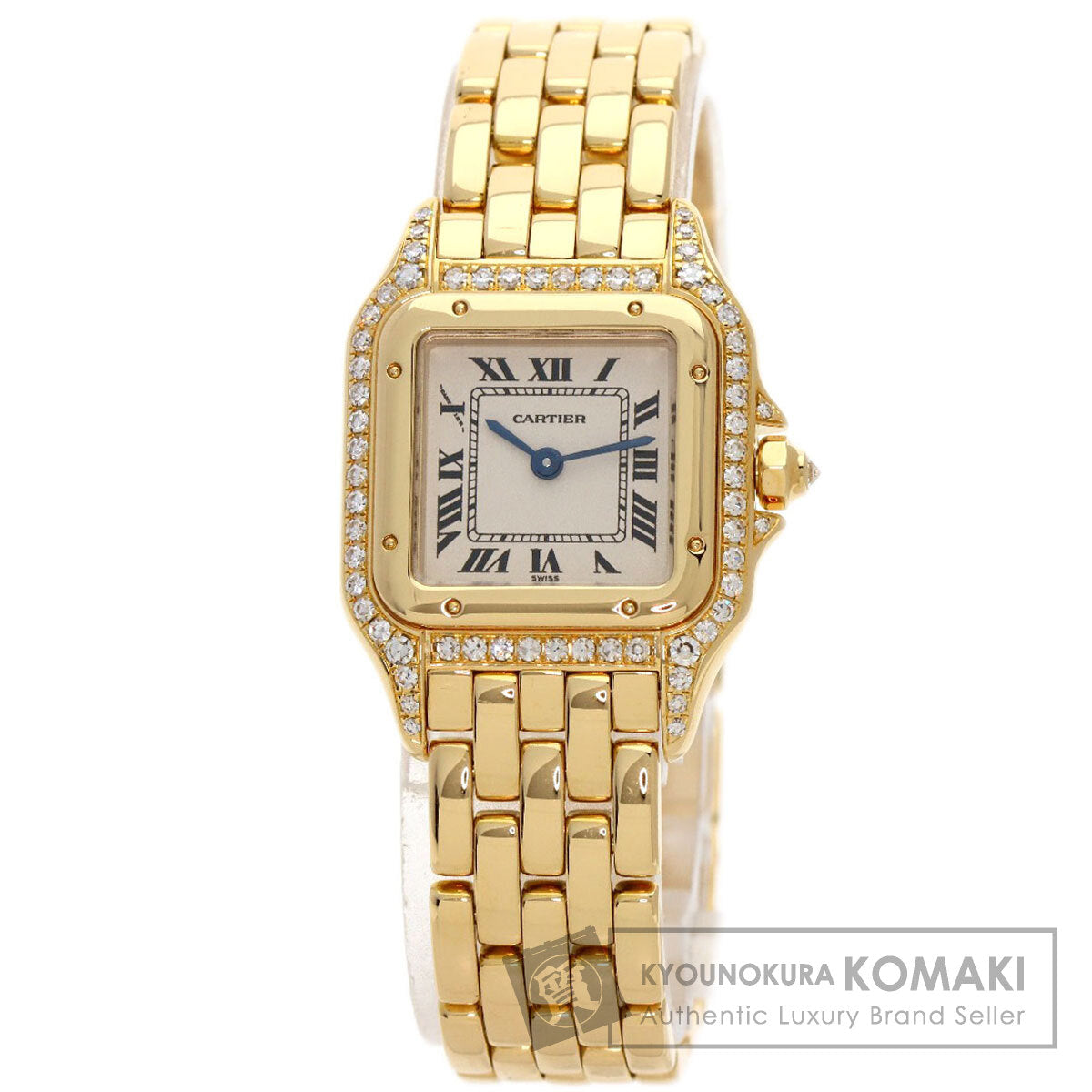 CARTIER PANTHERE SM Bezel Diamond Watches  K18 Yellow Gold/18K Yellow Gold Ladies