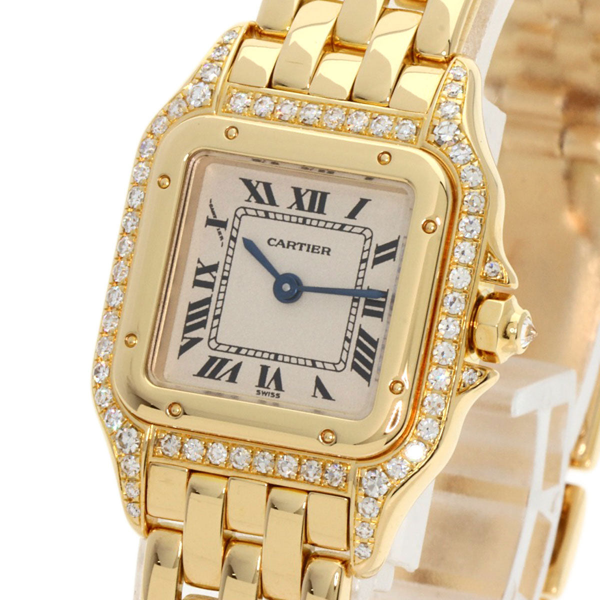 CARTIER PANTHERE SM Bezel Diamond Watches  K18 Yellow Gold/18K Yellow Gold Ladies