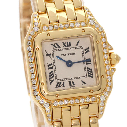 CARTIER PANTHERE SM Bezel Diamond Watches  K18 Yellow Gold/18K Yellow Gold Ladies