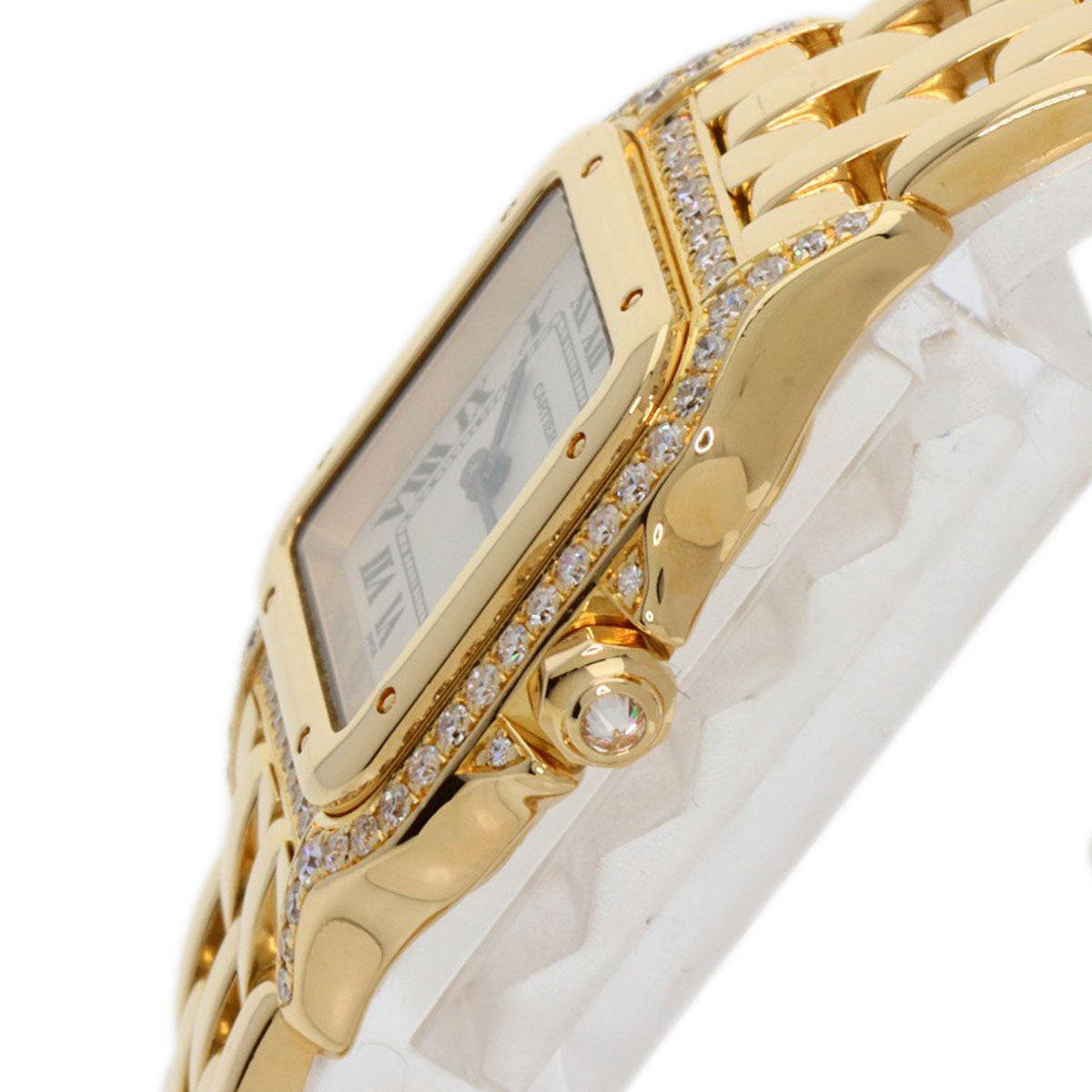 CARTIER PANTHERE SM Bezel Diamond Watches  K18 Yellow Gold/18K Yellow Gold Ladies