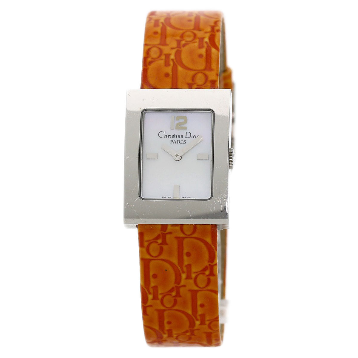 CHRISTIAN DIOR Maris Watches D78-109 Stainless Steel/Leather Ladies