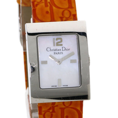 CHRISTIAN DIOR Maris Watches D78-109 Stainless Steel/Leather Ladies