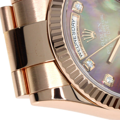 ROLEX Day Date 10P Diamond Watches 118235F K18 Pink Gold/18K Pink Gold mens