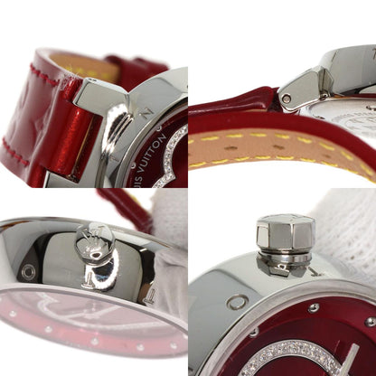LOUIS VUITTON Tambour Heart Watches Q121Z Stainless Steel/Leather Ladies
