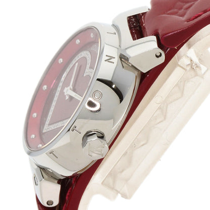 LOUIS VUITTON Tambour Heart Watches Q121Z Stainless Steel/Leather Ladies