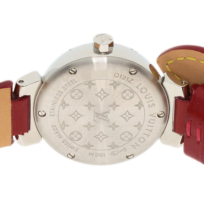 LOUIS VUITTON Tambour Heart Watches Q121Z Stainless Steel/Leather Ladies