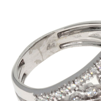 Queen Diamond Ring K18 White Gold Ladies [Used]