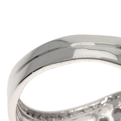 Queen Diamond Ring K18 White Gold Ladies [Used]