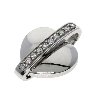 PIAGET   Pendant top swing heart diamond K18 White Gold Ladies