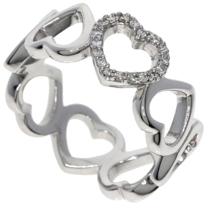 TIFFANY&Co.   Ring Sentimental Heart Diamond K18 White Gold Ladies