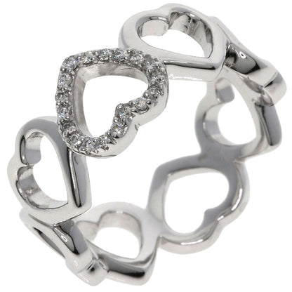 TIFFANY&Co.   Ring Sentimental Heart Diamond K18 White Gold Ladies