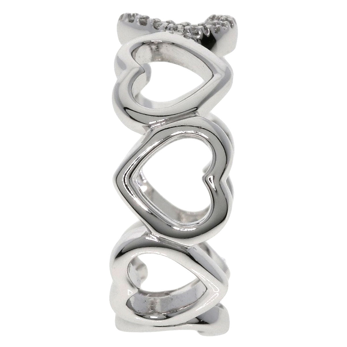 TIFFANY&Co.   Ring Sentimental Heart Diamond K18 White Gold Ladies