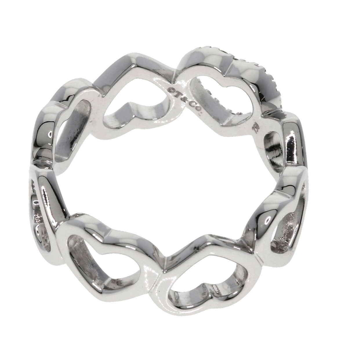 TIFFANY&Co.   Ring Sentimental Heart Diamond K18 White Gold Ladies