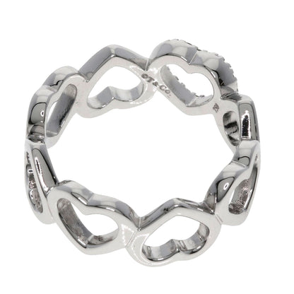 TIFFANY&Co.   Ring Sentimental Heart Diamond K18 White Gold Ladies
