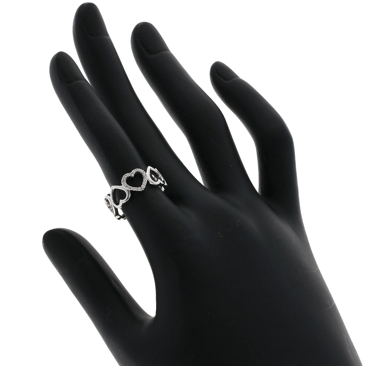 TIFFANY&Co.   Ring Sentimental Heart Diamond K18 White Gold Ladies