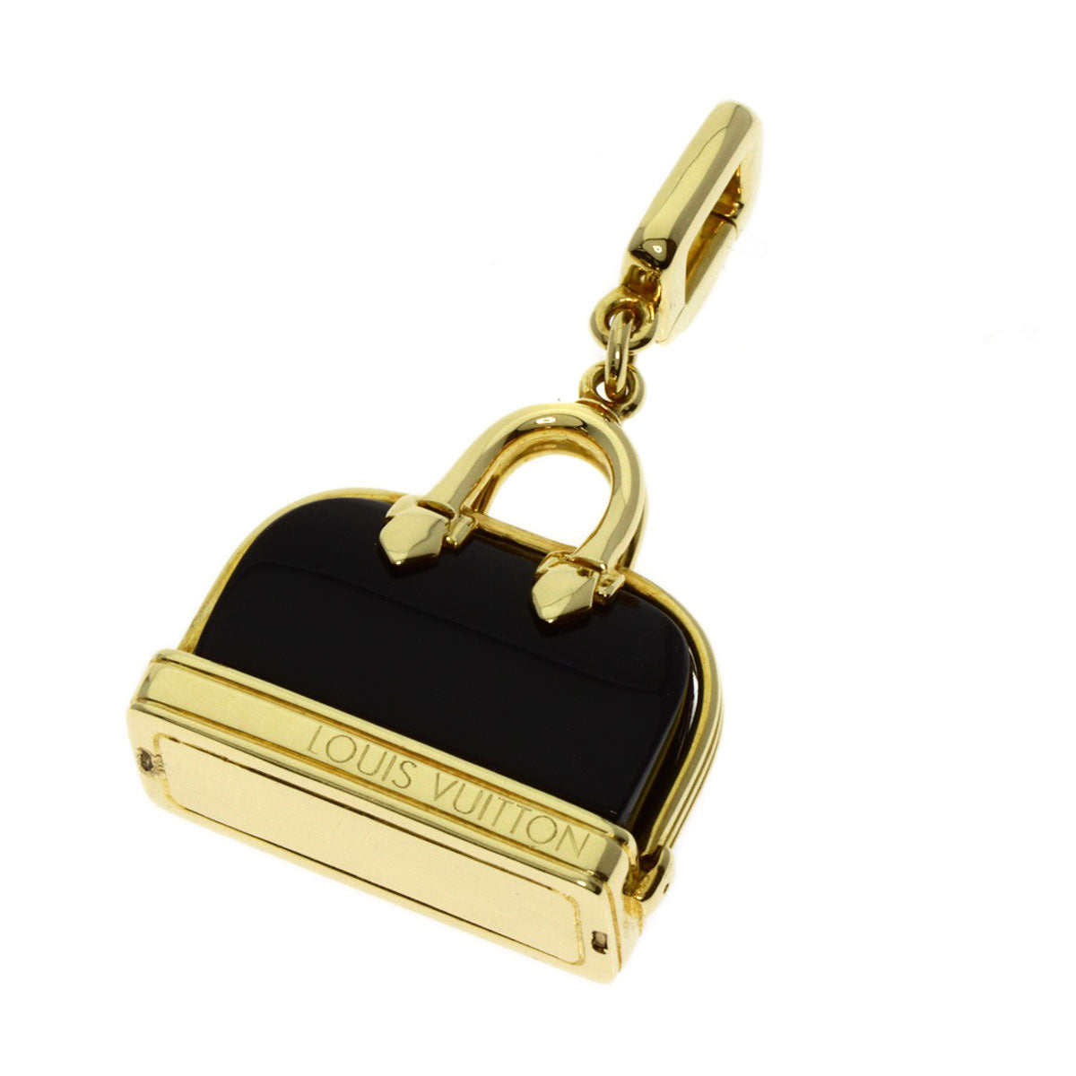 LOUIS VUITTON Alma Onyx Charm Pendant top K18 Yellow Gold Ladies [Used]
