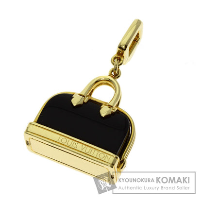LOUIS VUITTON Alma Onyx Charm Pendant top K18 Yellow Gold Ladies [Used]