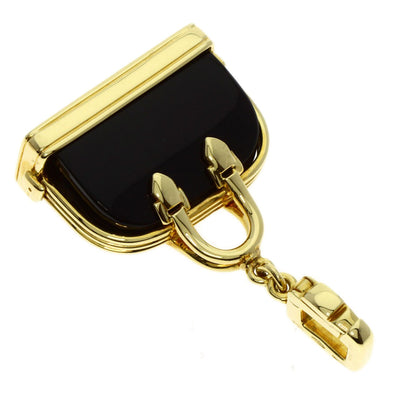 LOUIS VUITTON Alma Onyx Charm Pendant top K18 Yellow Gold Ladies [Used]