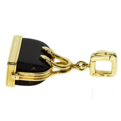 LOUIS VUITTON Alma Onyx Charm Pendant top K18 Yellow Gold Ladies [Used]