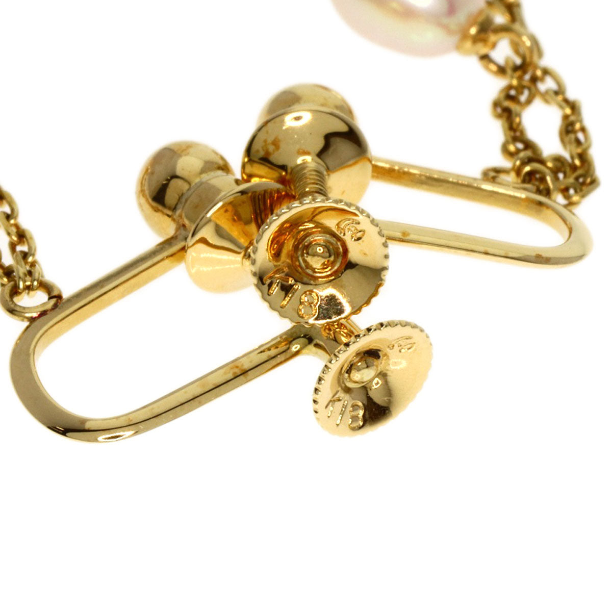 TASAKI   Earring Freshwater Pearl Pearl K18 Yellow Gold Ladies