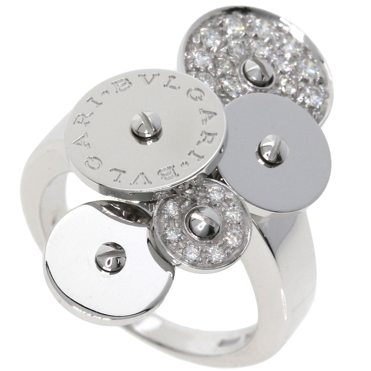 BVLGARI   Ring Chicladi Diamond K18 White Gold Ladies