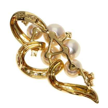 TASAKI   Pendant top Pearl Pearl K18 Yellow Gold Ladies