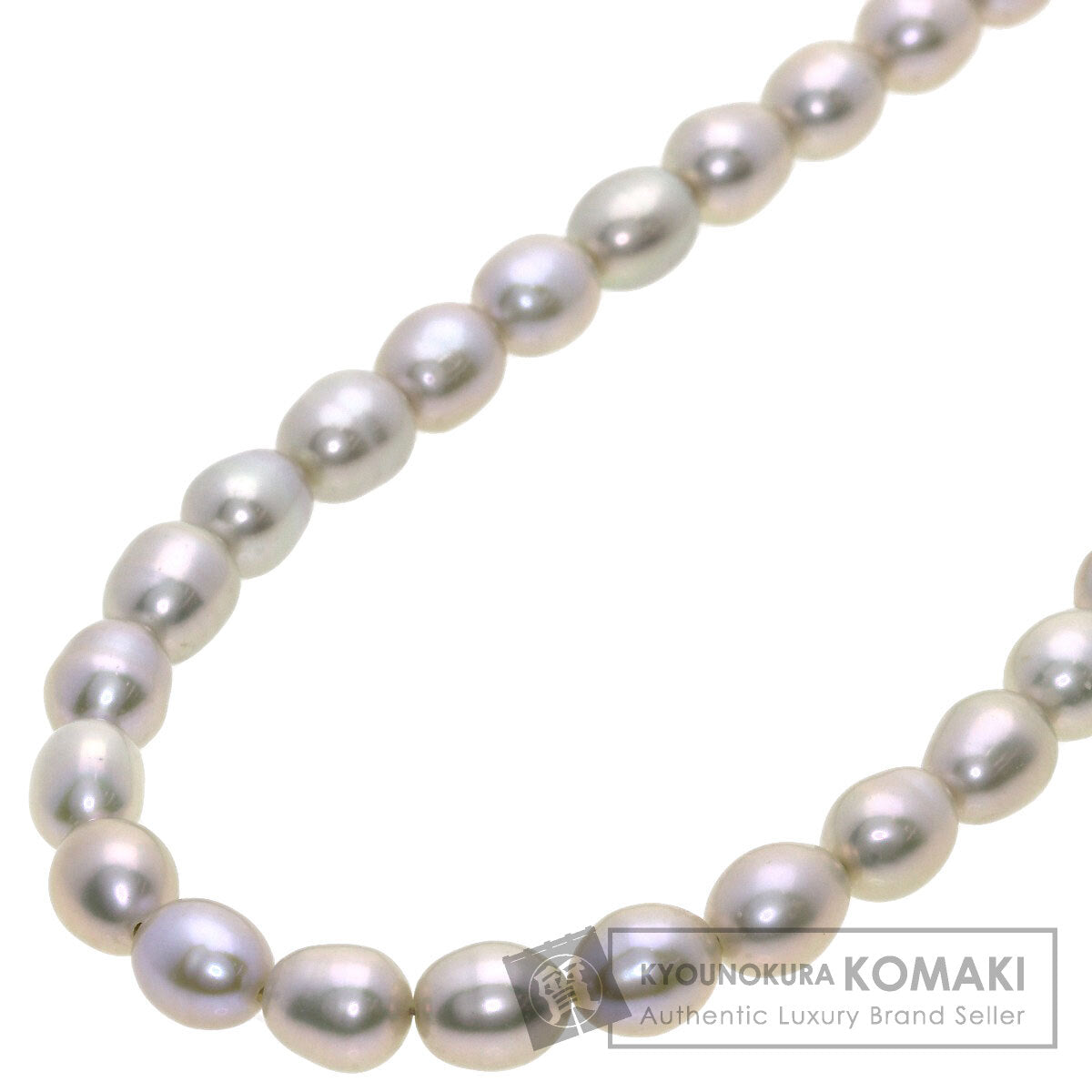 Freshwater Pearl Pearl Necklace Silver  17g　Ladies