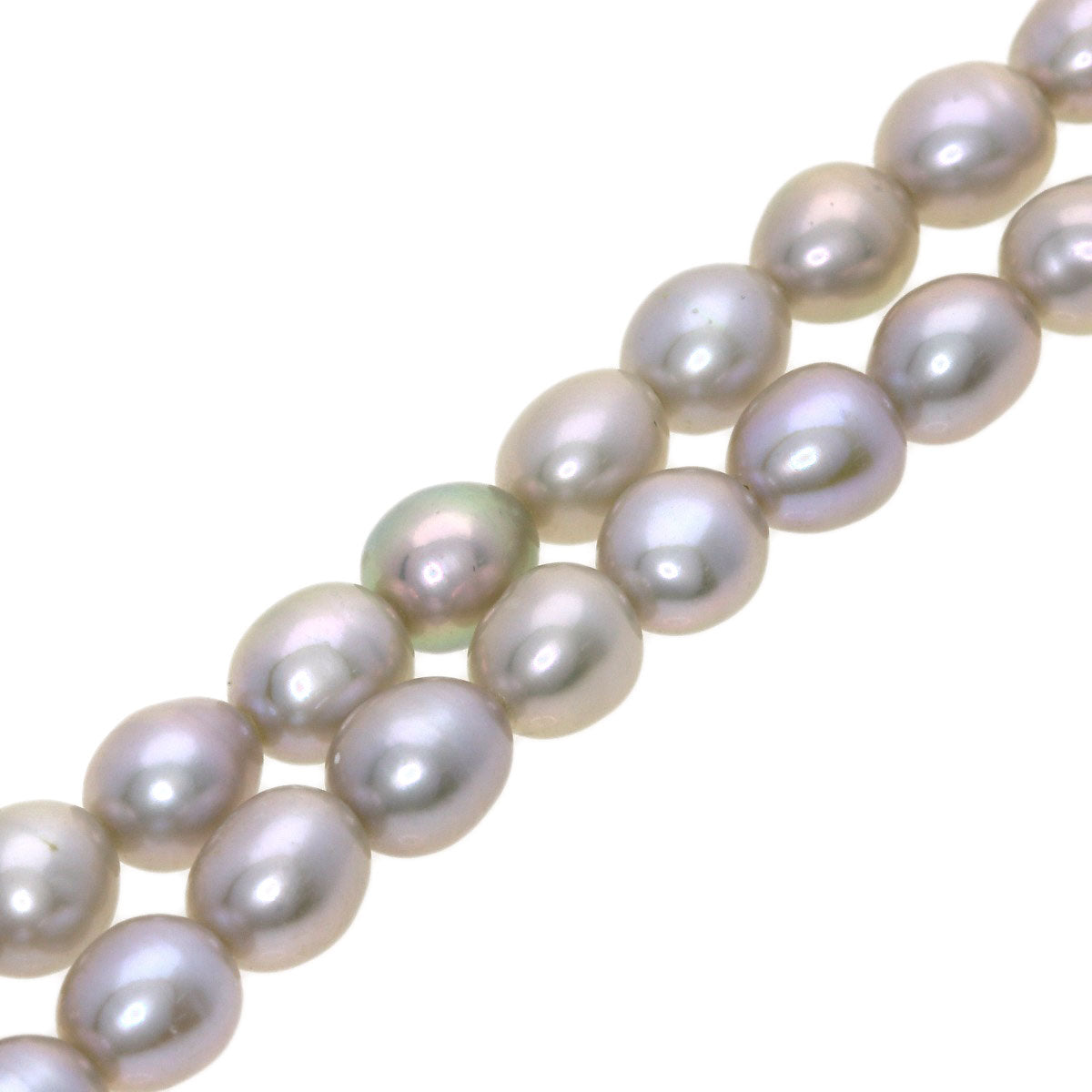 Freshwater Pearl Pearl Necklace Silver  17g　Ladies