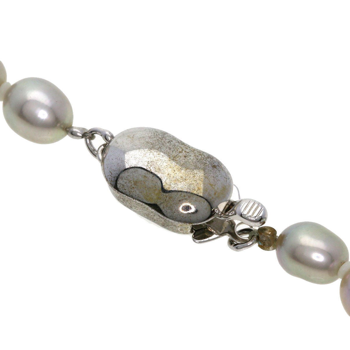 Freshwater Pearl Pearl Necklace Silver  17g　Ladies