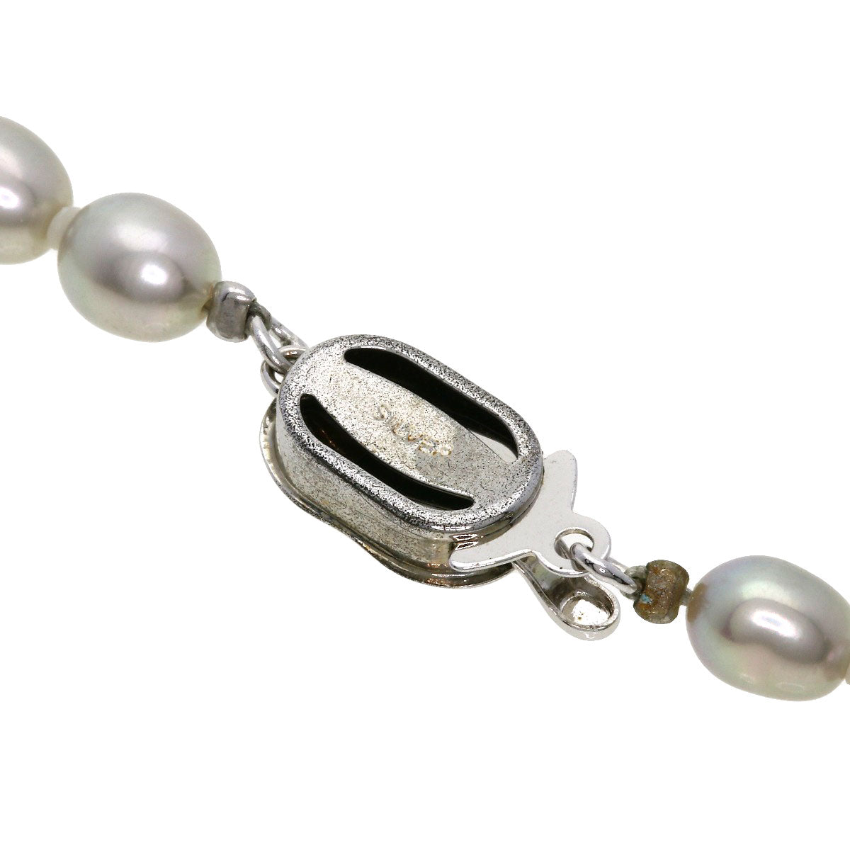 Freshwater Pearl Pearl Necklace Silver  17g　Ladies