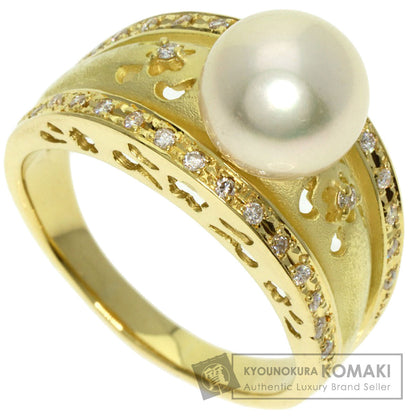 Akoya pearl Pearl Ring K18 Yellow Gold  9g　Ladies