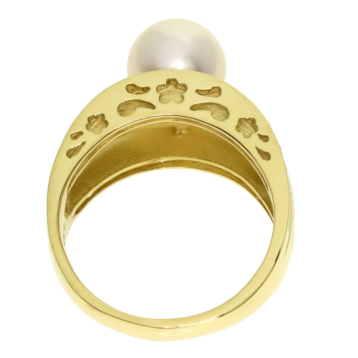 Akoya pearl Pearl Ring K18 Yellow Gold  9g　Ladies