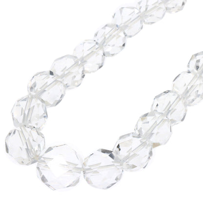 Crystal Crystal Necklace Silver 29.3g　Ladies