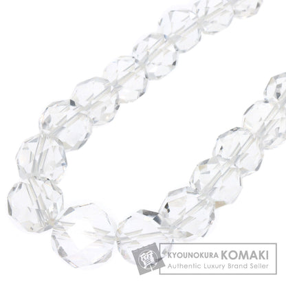 Crystal Crystal Necklace Silver 29.3g　Ladies