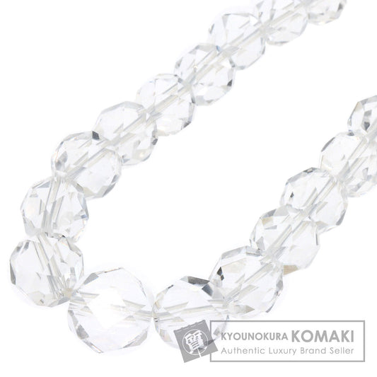水晶 クリスタル ネックレス シルバー 29.3g レディース 【中古】