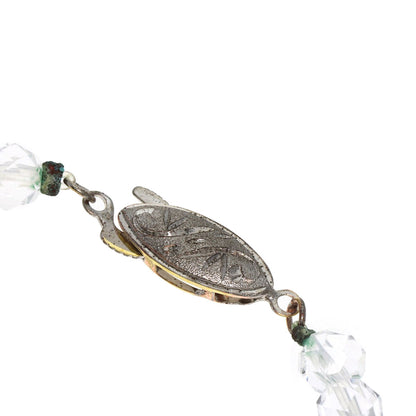 Crystal Crystal Necklace Silver 29.3g　Ladies