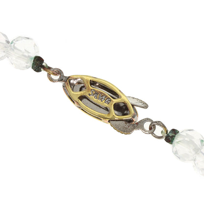 Crystal Crystal Necklace Silver 29.3g　Ladies