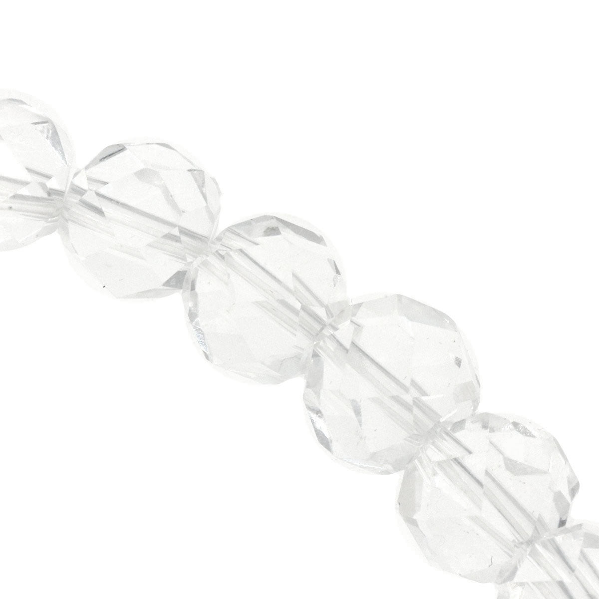 Crystal Crystal Necklace Silver 29.3g　Ladies