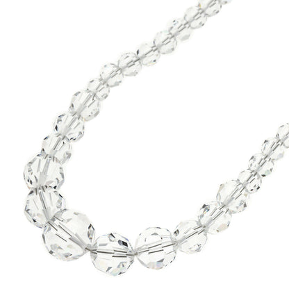 Crystal Amber Necklace Brooch 3-piece set Necklace g　Ladies