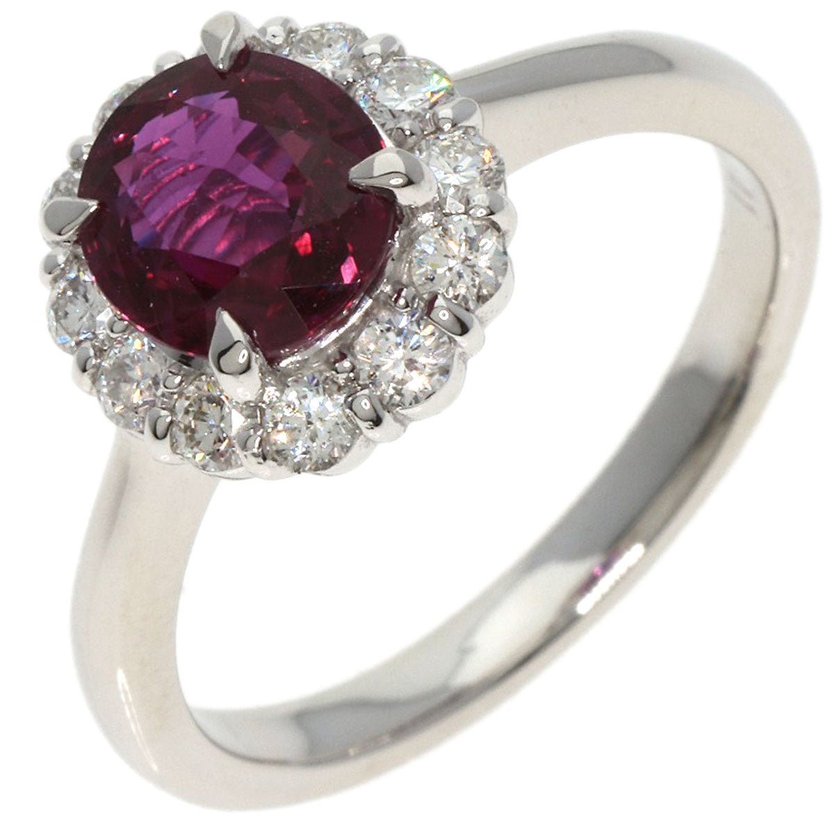 1.36ct Ruby Diamond Ring Platinum PT900  5.2g　Ladies