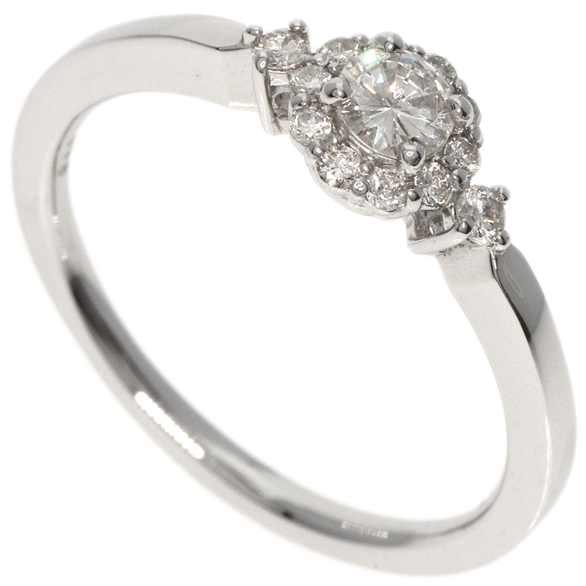 0.18ct Diamond Ring Platinum PT950  2.97g　Ladies