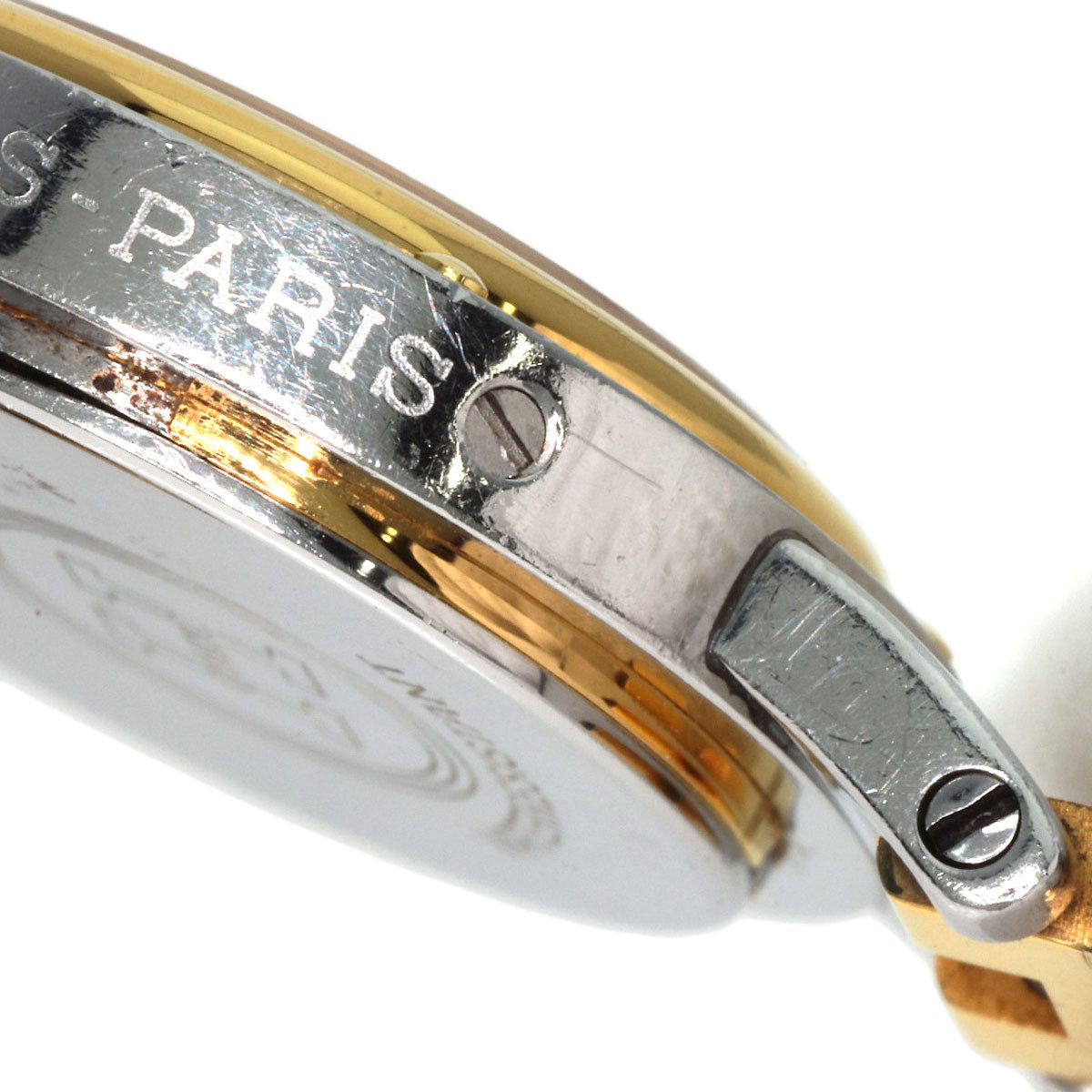 HERMES Clipper Old Belt Watches Stainless Steel/SSxGP Ladies