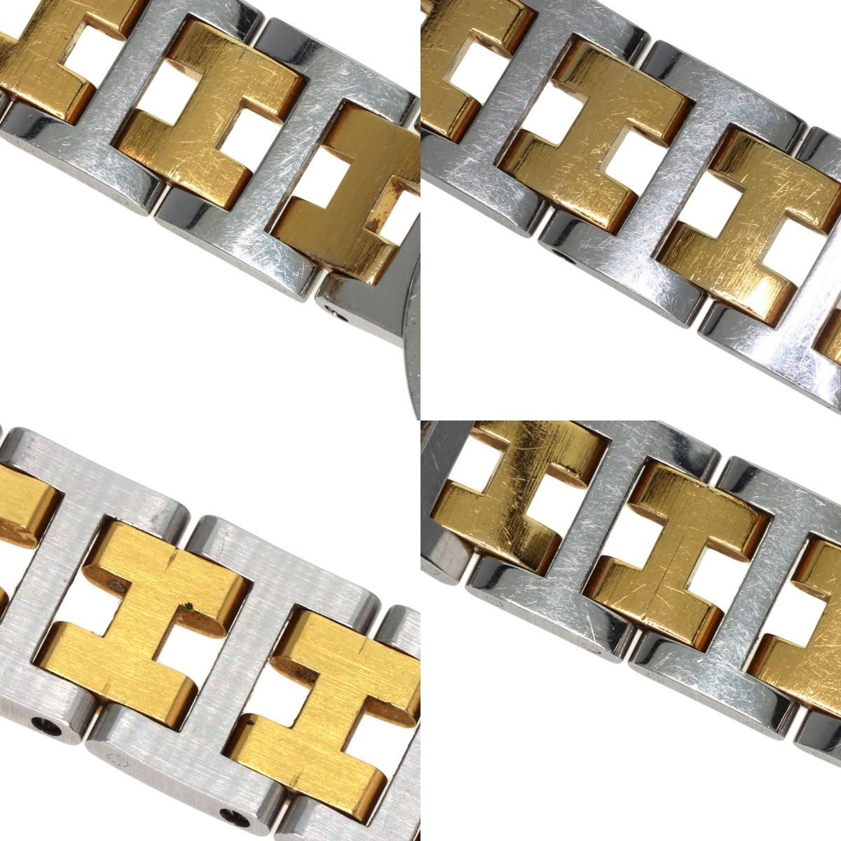 HERMES Clipper Old Belt Watches Stainless Steel/SSxGP Ladies