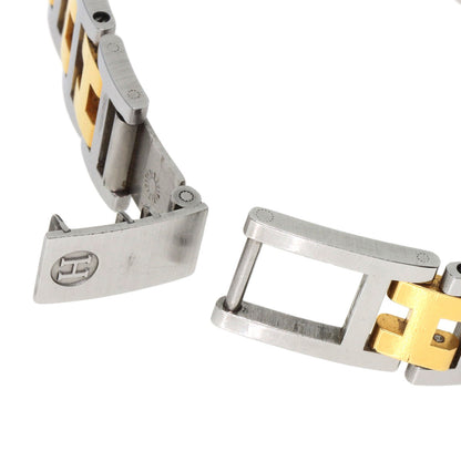 HERMES Clipper Old Belt Watches Stainless Steel/SSxGP Ladies