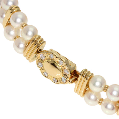 SEIKO CREDOR Pearl Pearl DiamondBezel Watches 2F70-5010 K18 Yellow Gold/Pearl Ladies