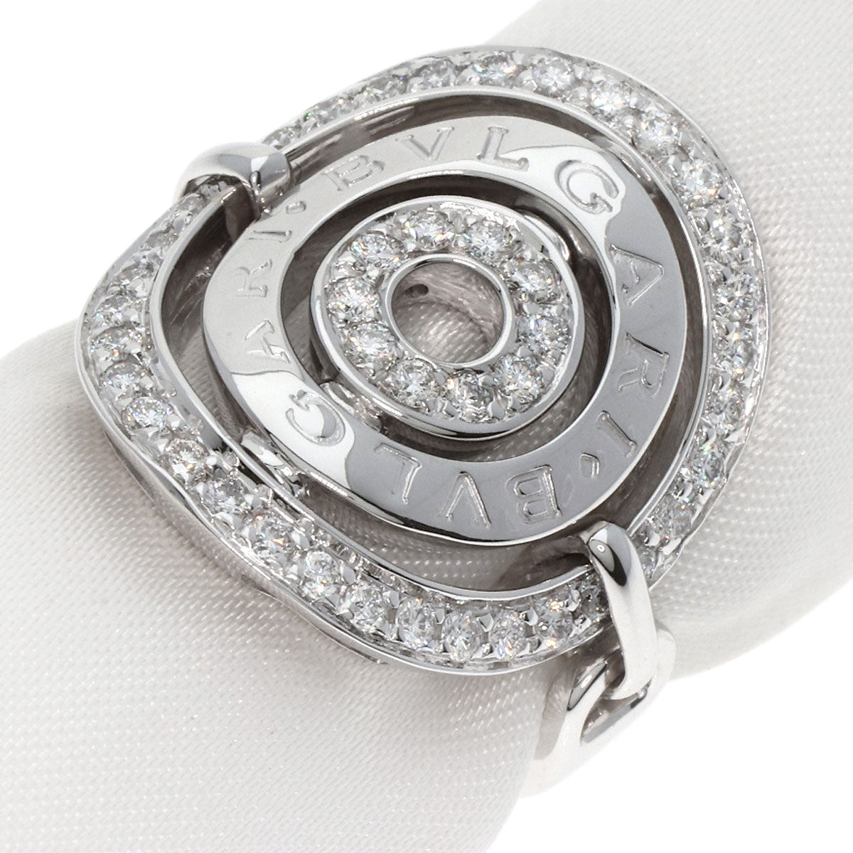 BVLGARI   Ring Astrale Cerki Diamond K18 White Gold Ladies