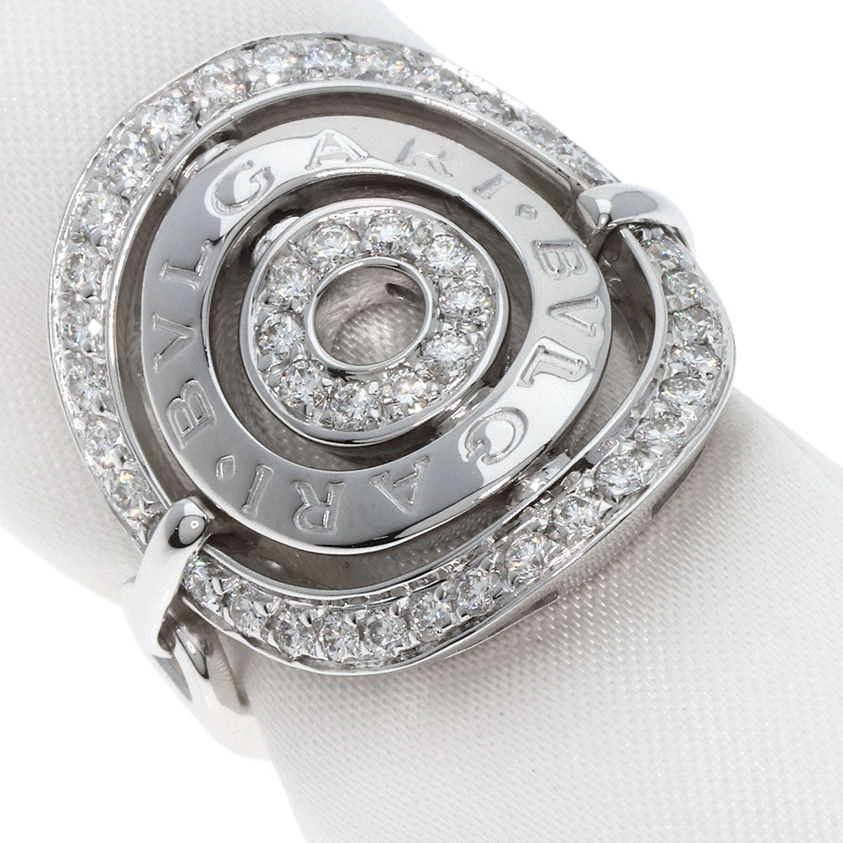 BVLGARI   Ring Astrale Cerki Diamond K18 White Gold Ladies